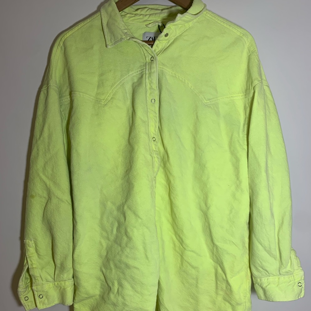 Zara Neon Yellow Jacket